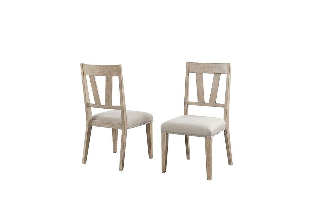 Martin Furniture - Winslow - Two Wood Modern Farmhouse Kitchen Table Chairs, Dining Seats, Brown - IMWI70KIT2 veiw 1