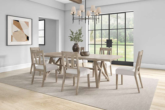 Martin Furniture - Winslow - Two Wood Modern Farmhouse Kitchen Table Chairs, Dining Seats, Brown - IMWI70KIT2 veiw 2
