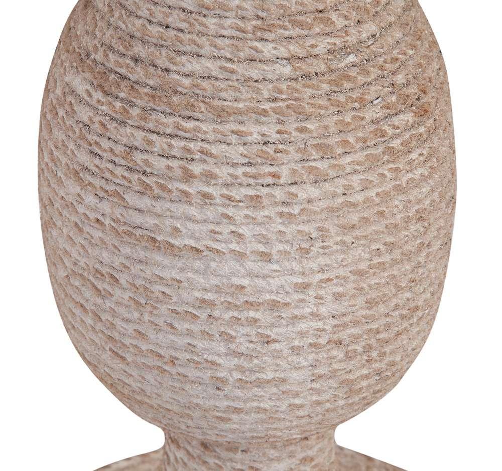 Martin Svensson Home - Abbott 18in Round Solid Wood End Table with Rope Wrapped Base, Whitewash - 3706424 veiw 3
