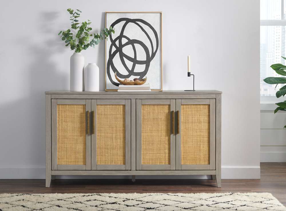 Martin Svensson Home- Banks 4 Door TV Stand, Driftwood -909901 veiw 2