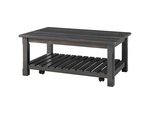 Martin Svensson Home -  Barn Door Coffee Table, Antique Black - 890222 veiw 1