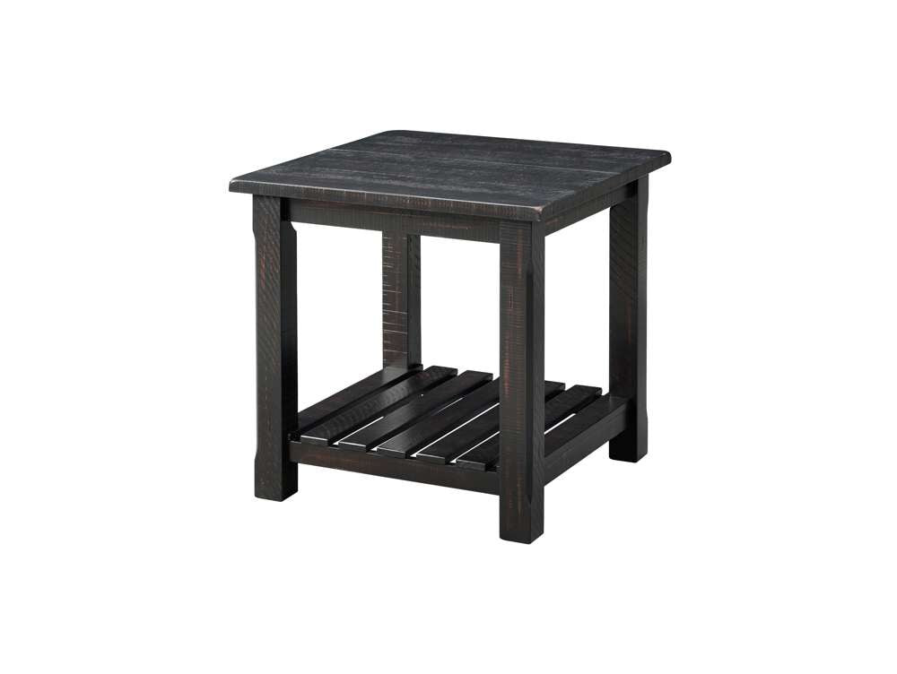 Martin Svensson Home -  Barn Door End Table, Antique Black - 890232 veiw 1