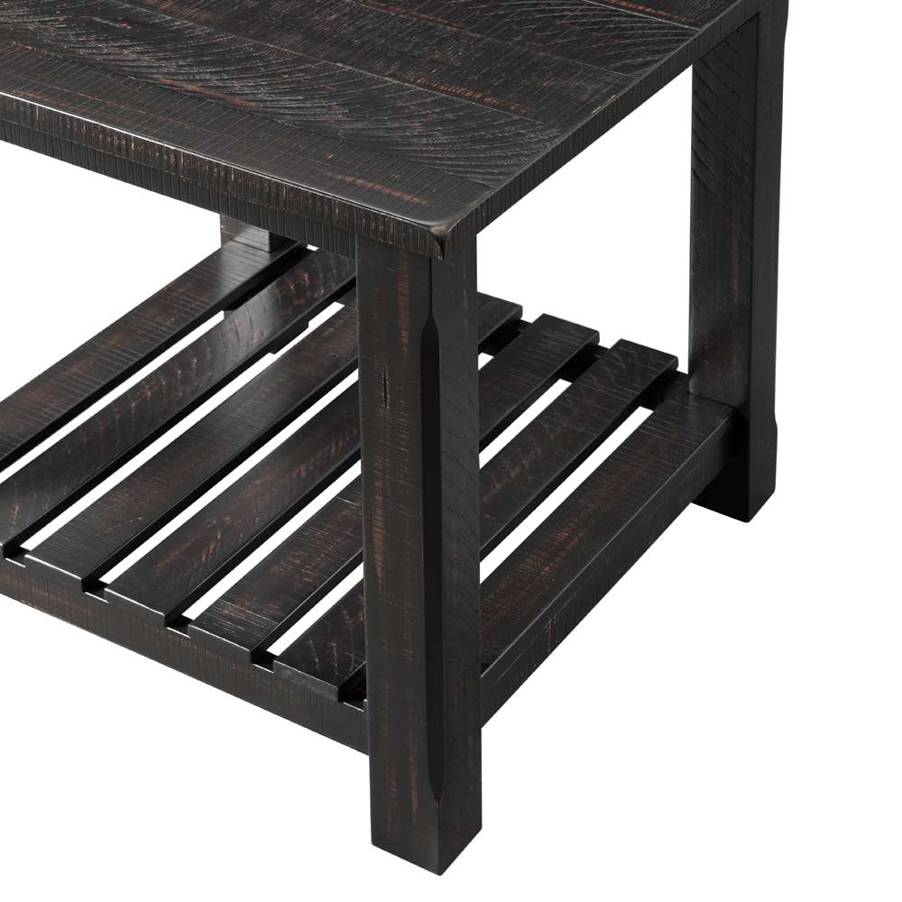 Martin Svensson Home -  Barn Door End Table, Antique Black - 890232 veiw 2