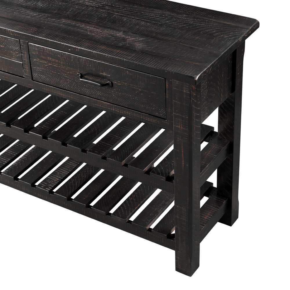 Martin Svensson Home -  Barn Door Sofa Table, Antique Black - 890242 veiw 2