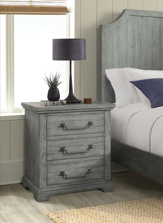 Martin Svensson Home -  Beach House 2 Drawer Nightstand, Dove Grey - 6804122 veiw 1