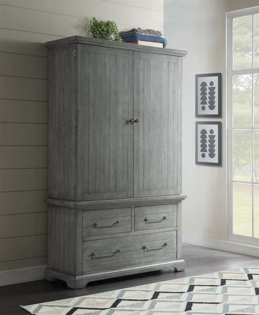 Martin Svensson Home -  Beach House 3 Drawer Armoire, Dove Grey - 6803927 veiw 1