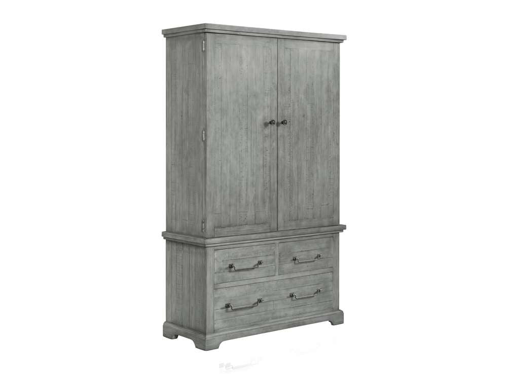 Martin Svensson Home -  Beach House 3 Drawer Armoire, Dove Grey - 6803927 veiw 2