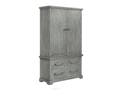 Martin Svensson Home -  Beach House 3 Drawer Armoire, Dove Grey - 6803927 veiw 2