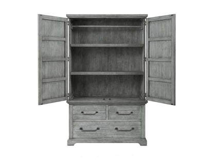 Martin Svensson Home -  Beach House 3 Drawer Armoire, Dove Grey - 6803927 veiw 3