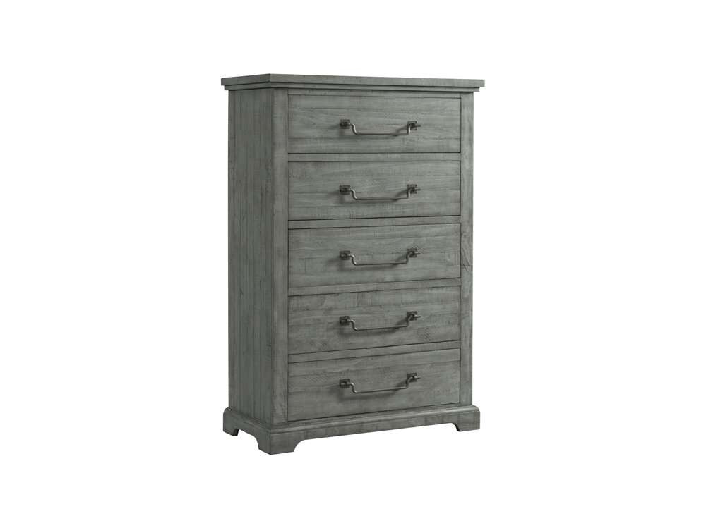 Martin Svensson Home -  Beach House 5 Drawer Chest, Dove Grey - 6804125 veiw 2