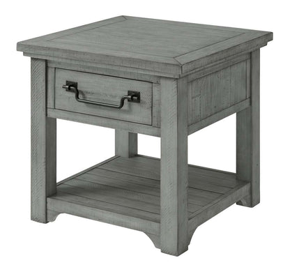 Martin Svensson Home -  Beach House Dove Grey 1-Drawer End Table - 860239 veiw 2