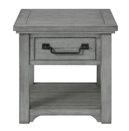 Martin Svensson Home -  Beach House Dove Grey 1-Drawer End Table - 860239 veiw 5