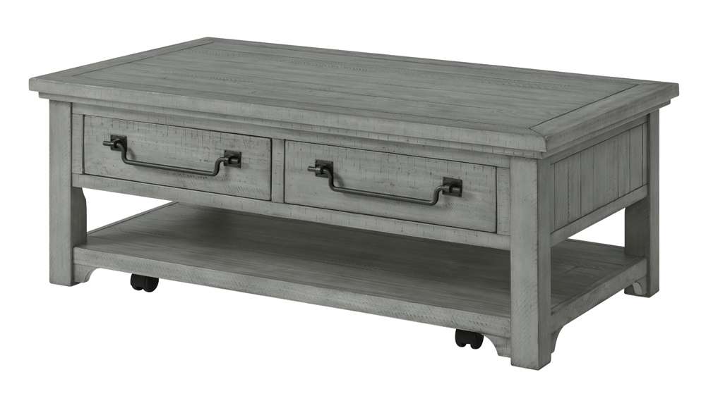 Martin Svensson Home -  Beach House Dove Grey 2-Drawer Coffee Table - 860229 veiw 1