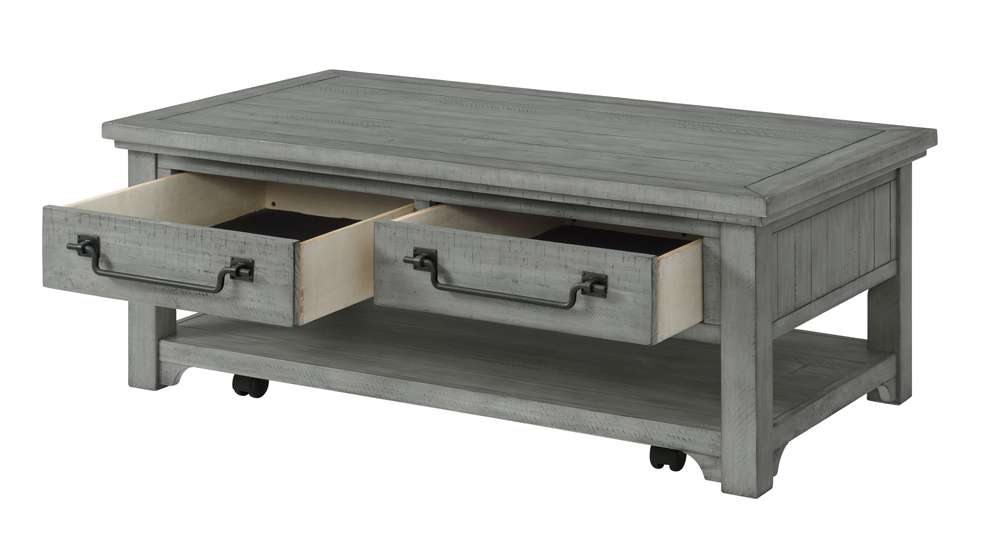 Martin Svensson Home -  Beach House Dove Grey 2-Drawer Coffee Table - 860229 veiw 4