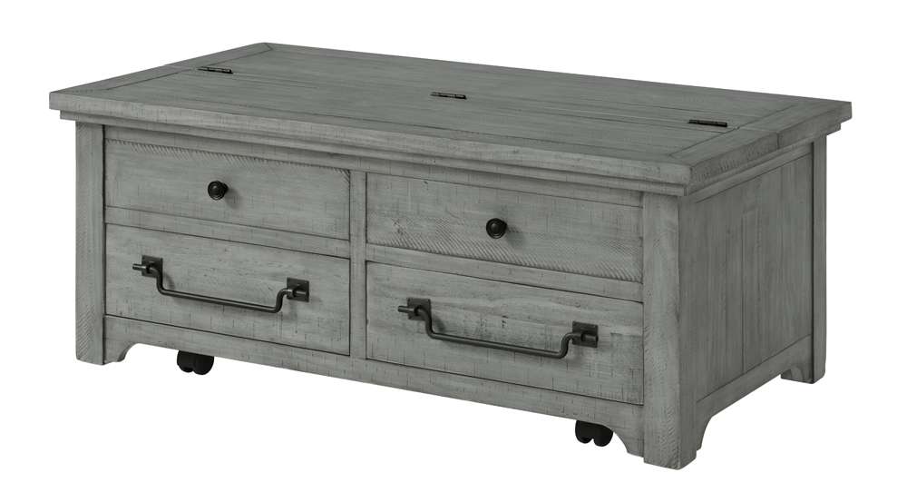 Martin Svensson Home -  Beach House Dove Grey Flip Top Trunk Coffee Table - 860219 veiw 1