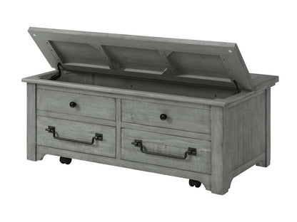 Martin Svensson Home -  Beach House Dove Grey Flip Top Trunk Coffee Table - 860219 veiw 2