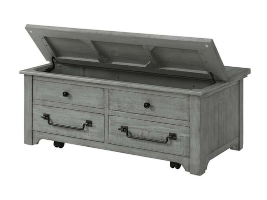 Martin Svensson Home -  Beach House Dove Grey Flip Top Trunk Coffee Table - 860219 veiw 2