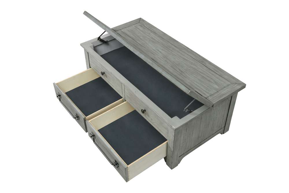 Martin Svensson Home -  Beach House Dove Grey Flip Top Trunk Coffee Table - 860219 veiw 5