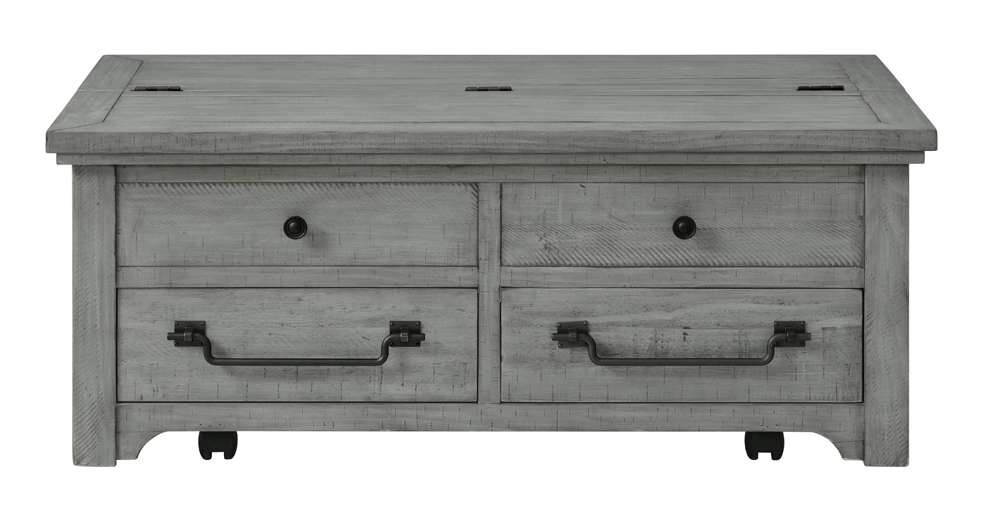 Martin Svensson Home -  Beach House Dove Grey Flip Top Trunk Coffee Table - 860219 veiw 6