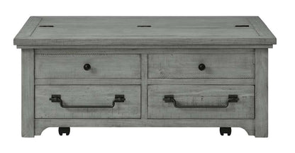 Martin Svensson Home -  Beach House Dove Grey Flip Top Trunk Coffee Table - 860219 veiw 6