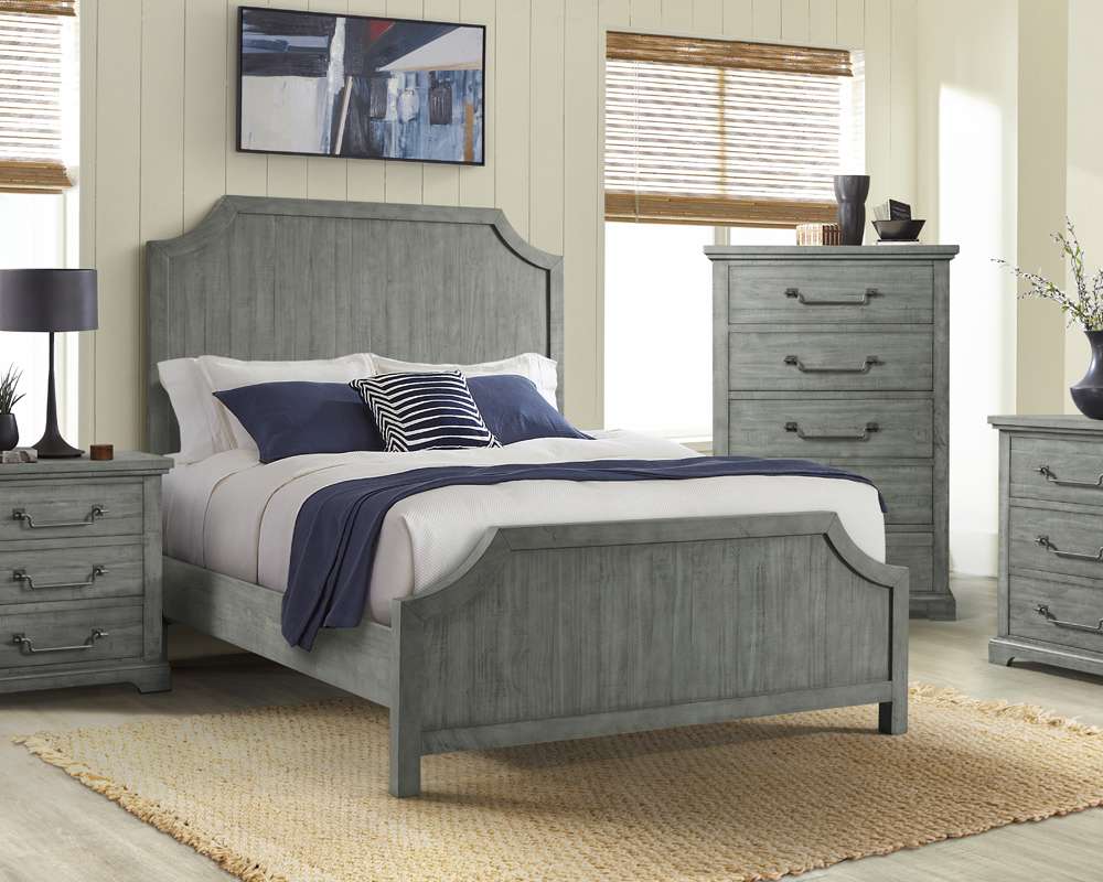 Martin Svensson Home -  Beach House Queen Panel Bed, Dove Grey - 68041A veiw 3