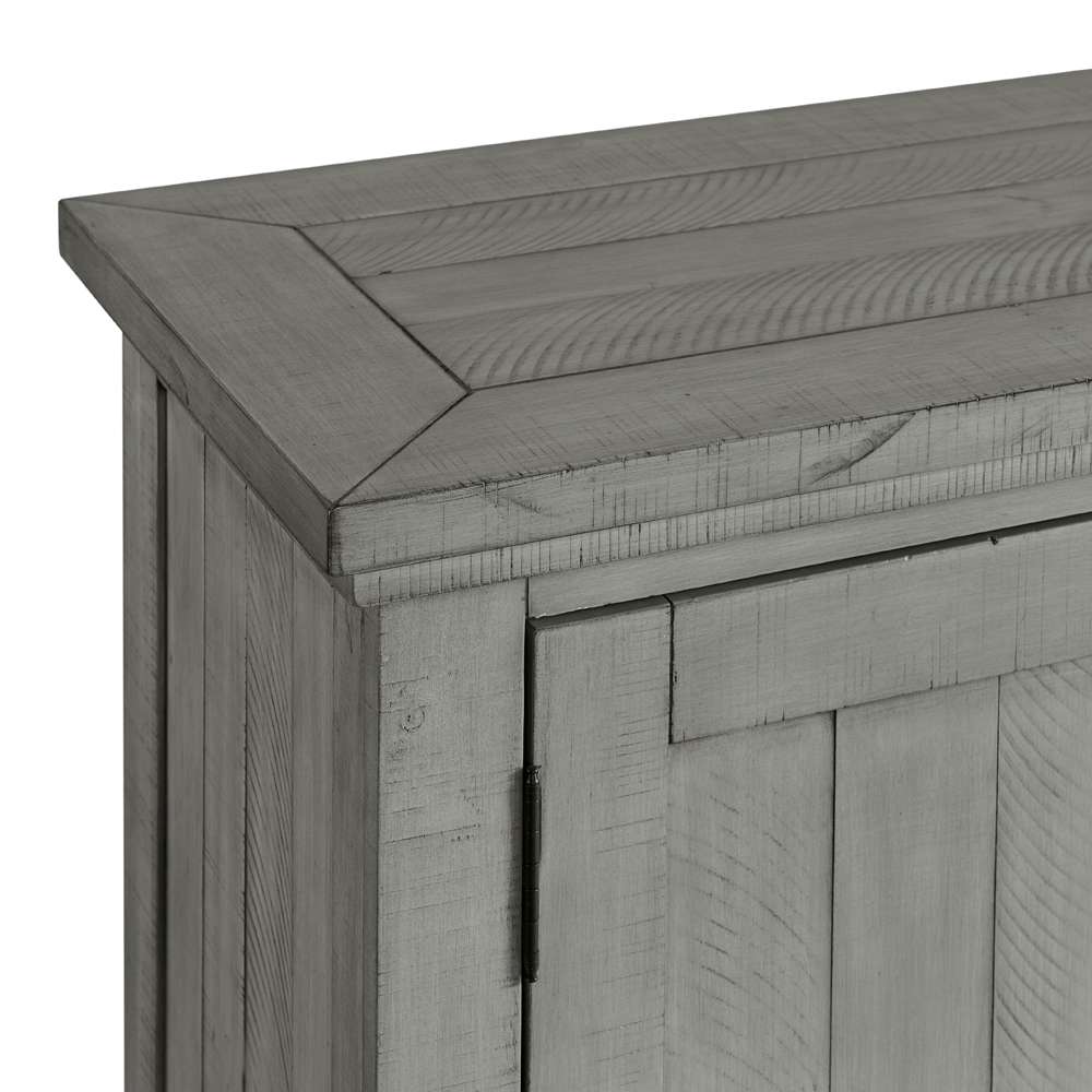 Martin Svensson Home -  Beach House TV Stand, Dove Grey with Fireplace - 909199F veiw 2