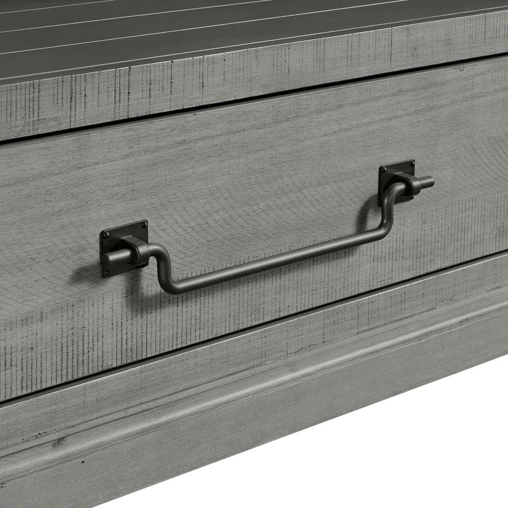 Martin Svensson Home -  Beach House TV Stand, Dove Grey with Fireplace - 909199F veiw 6