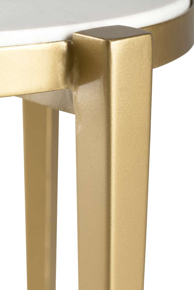 Martin Svensson Home  - Billie Tri-Leg Genuine Marble Top Accent Table - 3707416 veiw 4