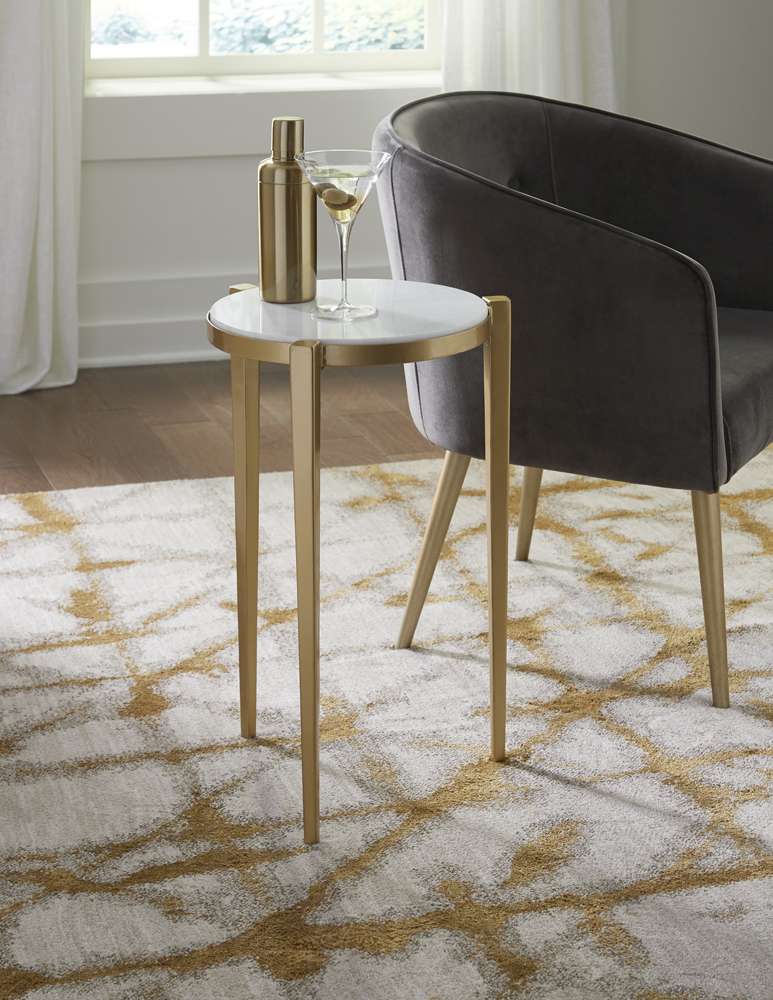 Martin Svensson Home  - Billie Tri-Leg Genuine Marble Top Accent Table - 3707416 veiw 7