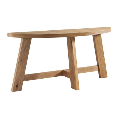 Martin Svensson Home - BoHo Natural Wood Half Moon Sofa Console Table - 8706744 veiw 1