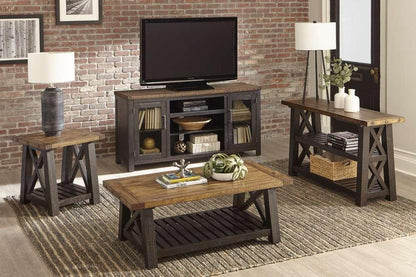 Martin Svensson Home -  Bolton TV Stand, Black Stain and Natural - 909826 veiw 9