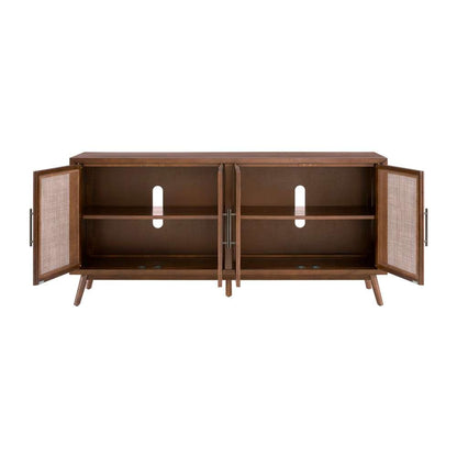 Martin Svensson Home - Classic Mid-Century Modern 4-Door Cinnamon Brown TV Stand - 909444 veiw 3