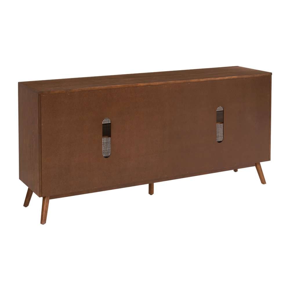 Martin Svensson Home - Classic Mid-Century Modern 4-Door Cinnamon Brown TV Stand - 909444 veiw 4