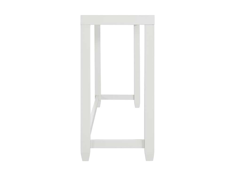 Martin Svensson Home - Cordero 72in Glass Top Console Bar Table and Stool Set, White and Heather Grey - 830263 veiw 4