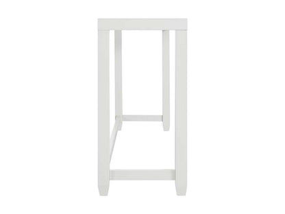 Martin Svensson Home - Cordero 72in Glass Top Console Bar Table and Stool Set, White and Heather Grey - 830263 veiw 4