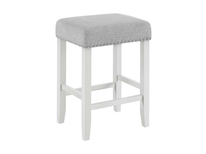 Martin Svensson Home - Cordero Counter Height Stool (Set of 2) White and Heather Grey - 5302337 veiw 1