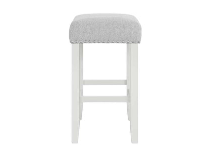 Martin Svensson Home - Cordero Counter Height Stool (Set of 2) White and Heather Grey - 5302337 veiw 3
