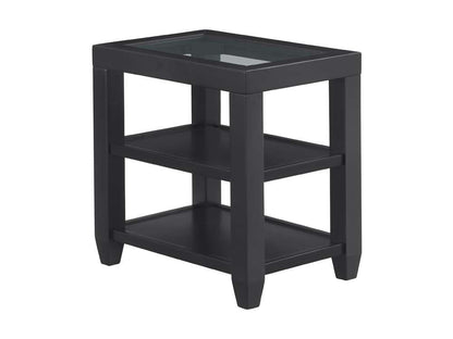 Martin Svensson Home- Cordero Glass Top Chairside Table, Black -830272 veiw 1
