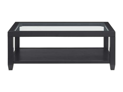 Martin Svensson Home- Cordero Glass Top Coffee Table, Black -830222 veiw 1