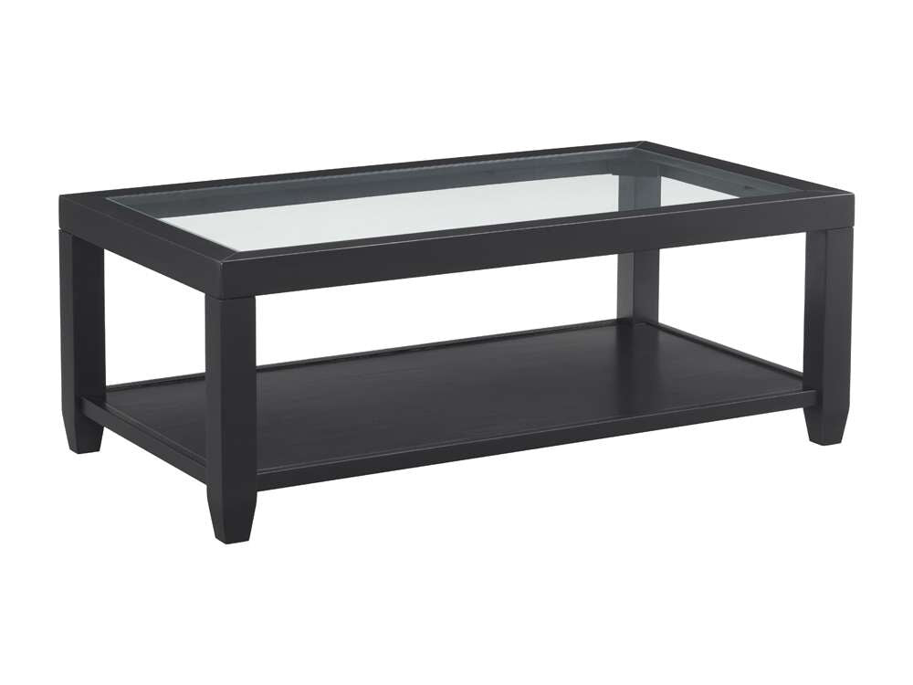 Martin Svensson Home- Cordero Glass Top Coffee Table, Black -830222 veiw 3