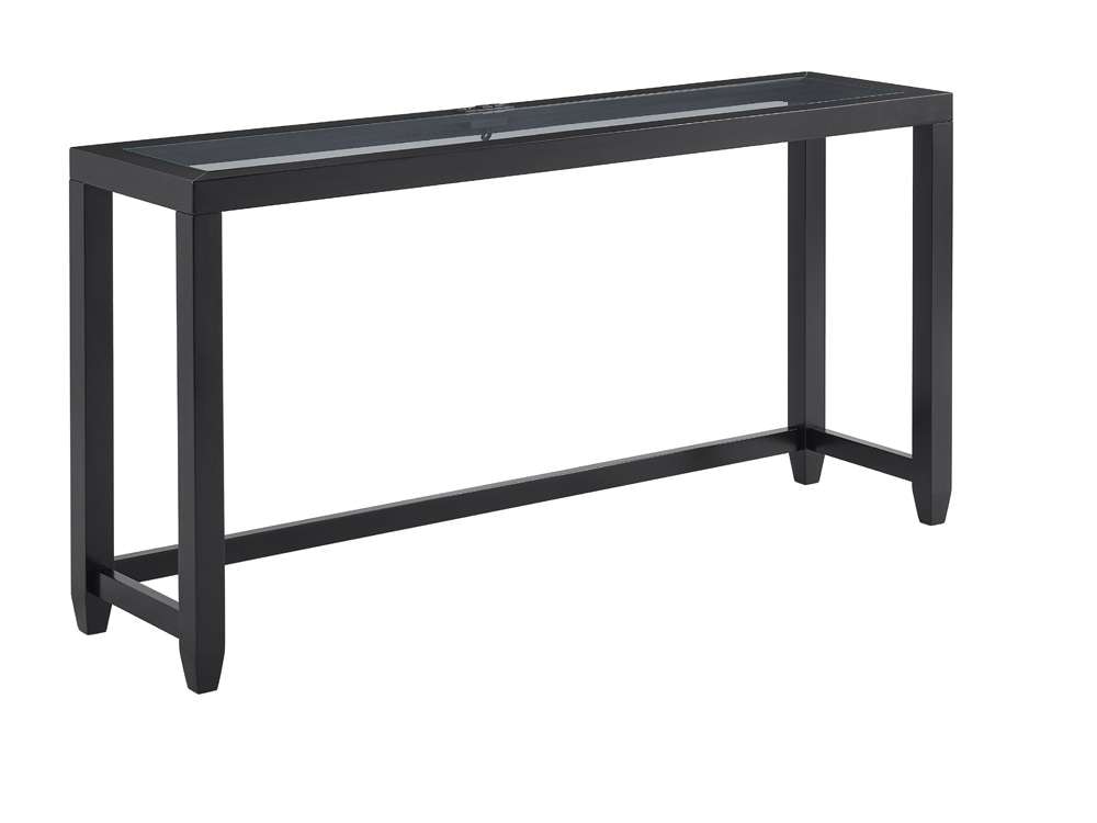 Martin Svensson Home- Cordero Glass Top Console Bar Table and Stool Set, Black -830262 veiw 3