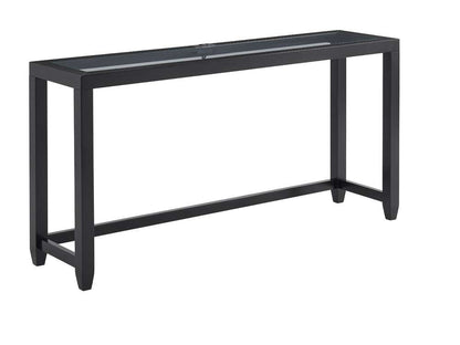 Martin Svensson Home- Cordero Glass Top Console Bar Table and Stool Set, Black -830262 veiw 3