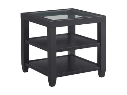 Martin Svensson Home- Cordero Glass Top End Table, Black -830232 veiw 1