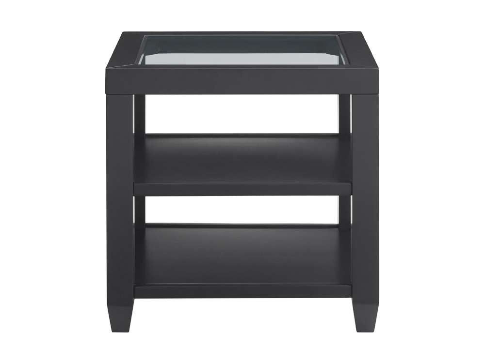 Martin Svensson Home- Cordero Glass Top End Table, Black -830232 veiw 2