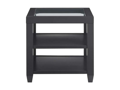 Martin Svensson Home- Cordero Glass Top End Table, Black -830232 veiw 2