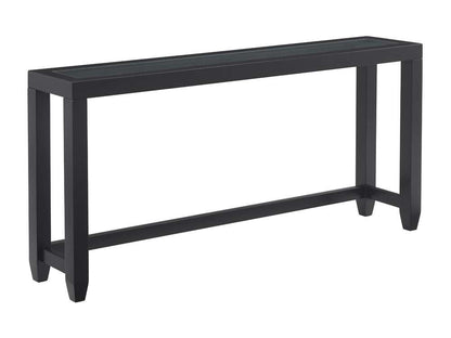 Martin Svensson Home- Cordero Glass Top Sofa Console Table, Black -830242 veiw 2