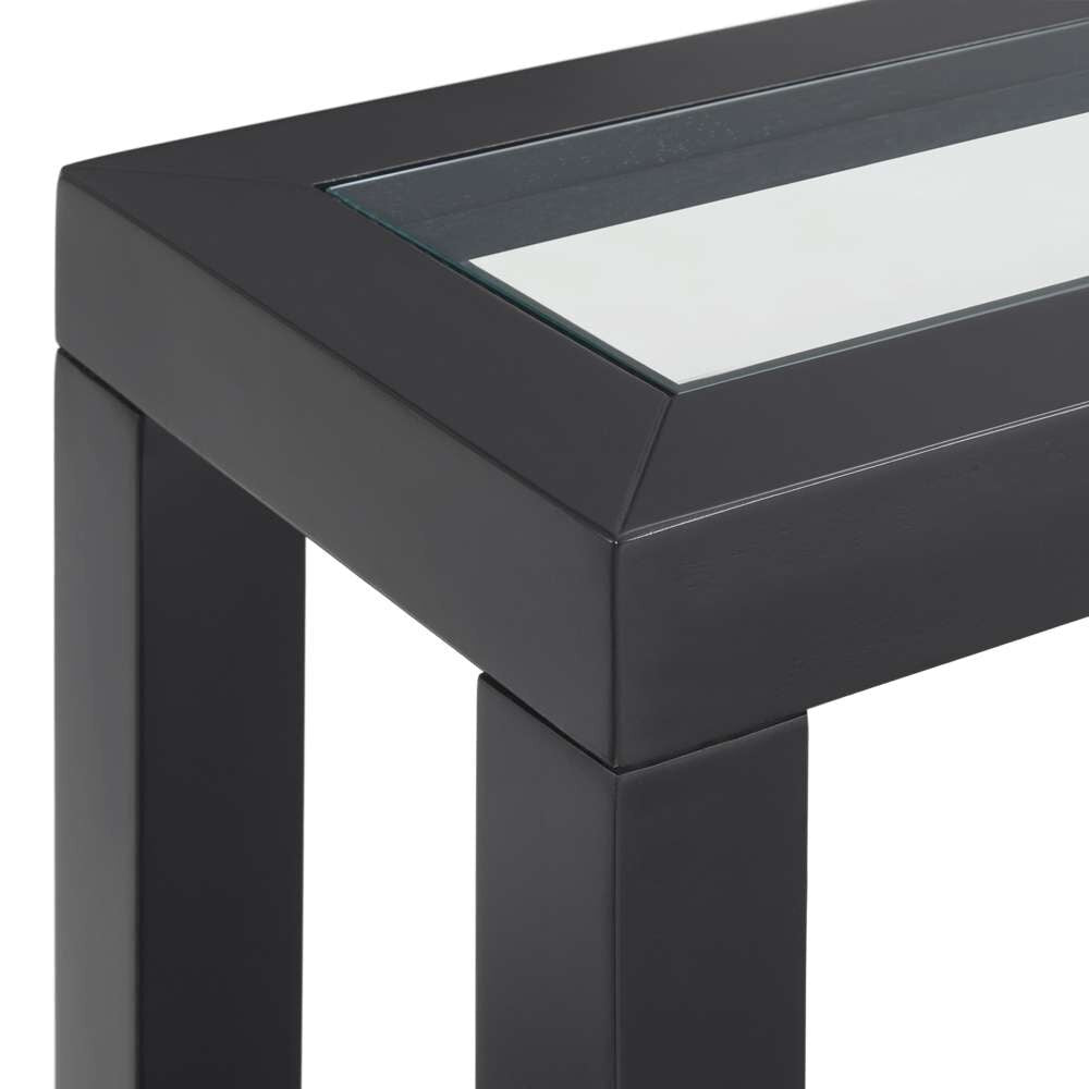 Martin Svensson Home- Cordero Glass Top Sofa Console Table, Black -830242 veiw 3