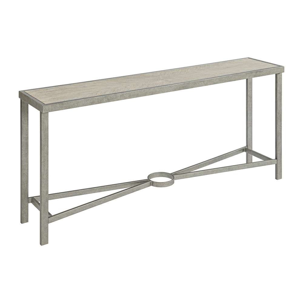 Martin Svensson Home - Corfu Wood and Metal Rectangle Sofa Console Table - 8150144 veiw 1