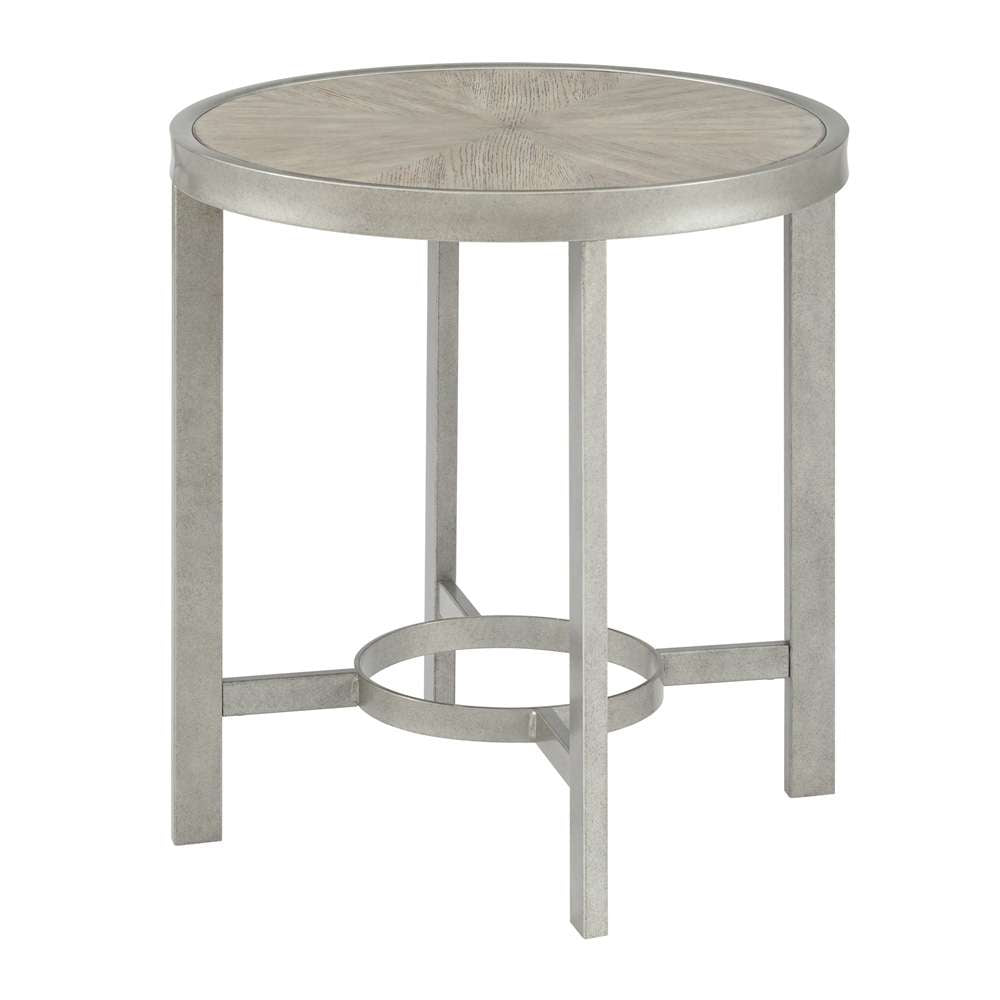 Martin Svensson Home - Corfu Wood and Metal Round End Table - 8150134 veiw 1