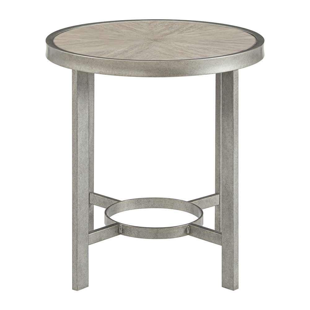 Martin Svensson Home - Corfu Wood and Metal Round End Table - 8150134 veiw 3